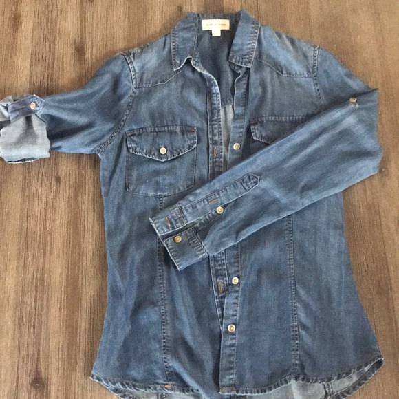 Cloth & Stone Soft Button Up Collared Shirt - Picture 5 of 8